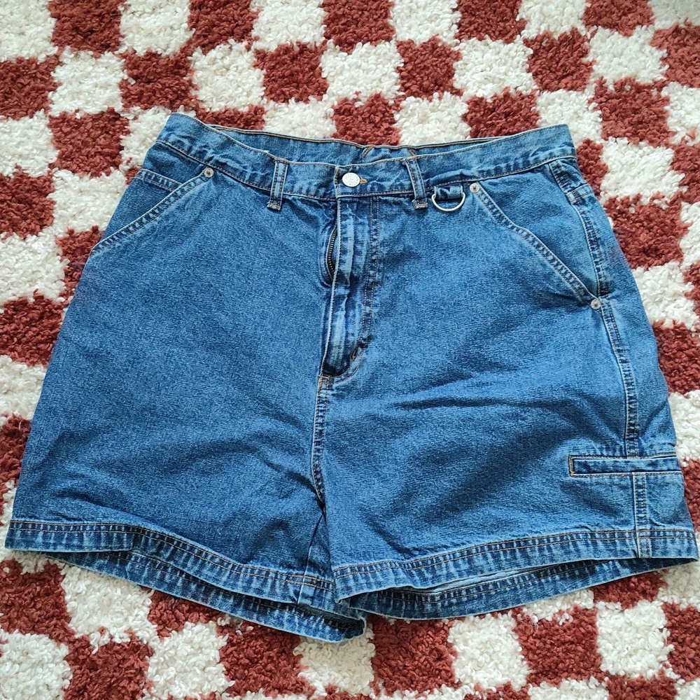 Bill Blass Cargo Denim Jean Shorts
